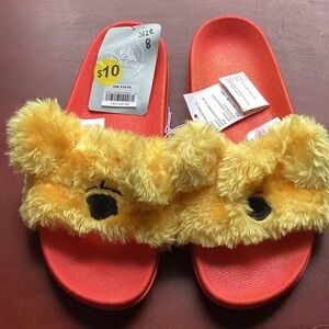Disney Fuzzy Yellow Slippers